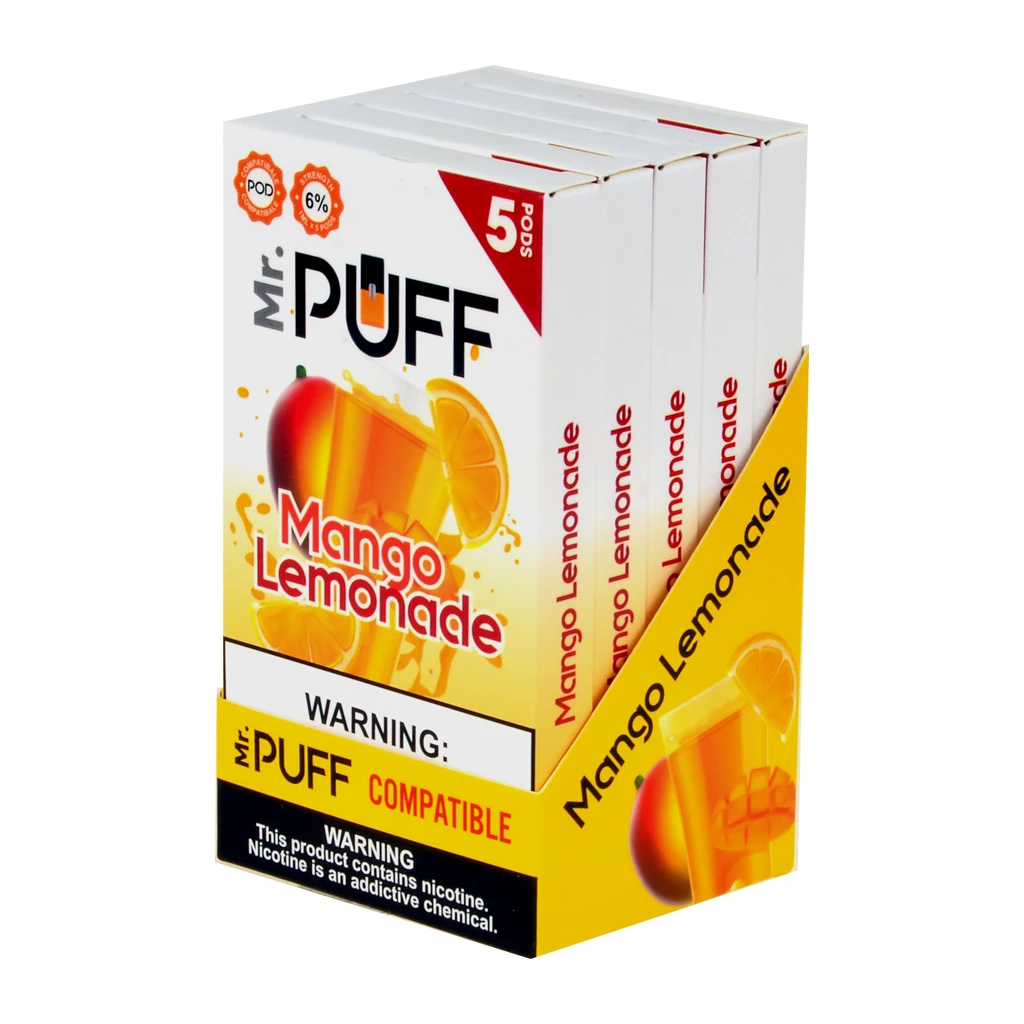 Mr Puff Mango Lemonade 5 Pods