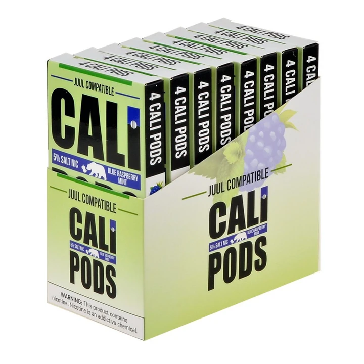 Cali Pods Blue Raspberry Mint 4 Pods