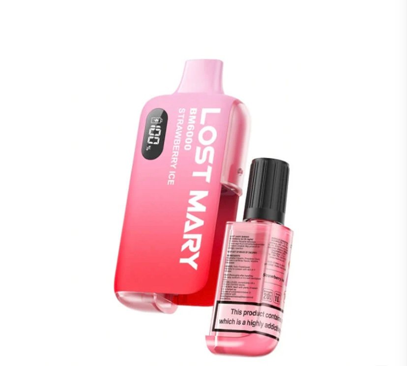 Lost Mary BM6000 Strawberry Ice Disposable Vape - 20mg