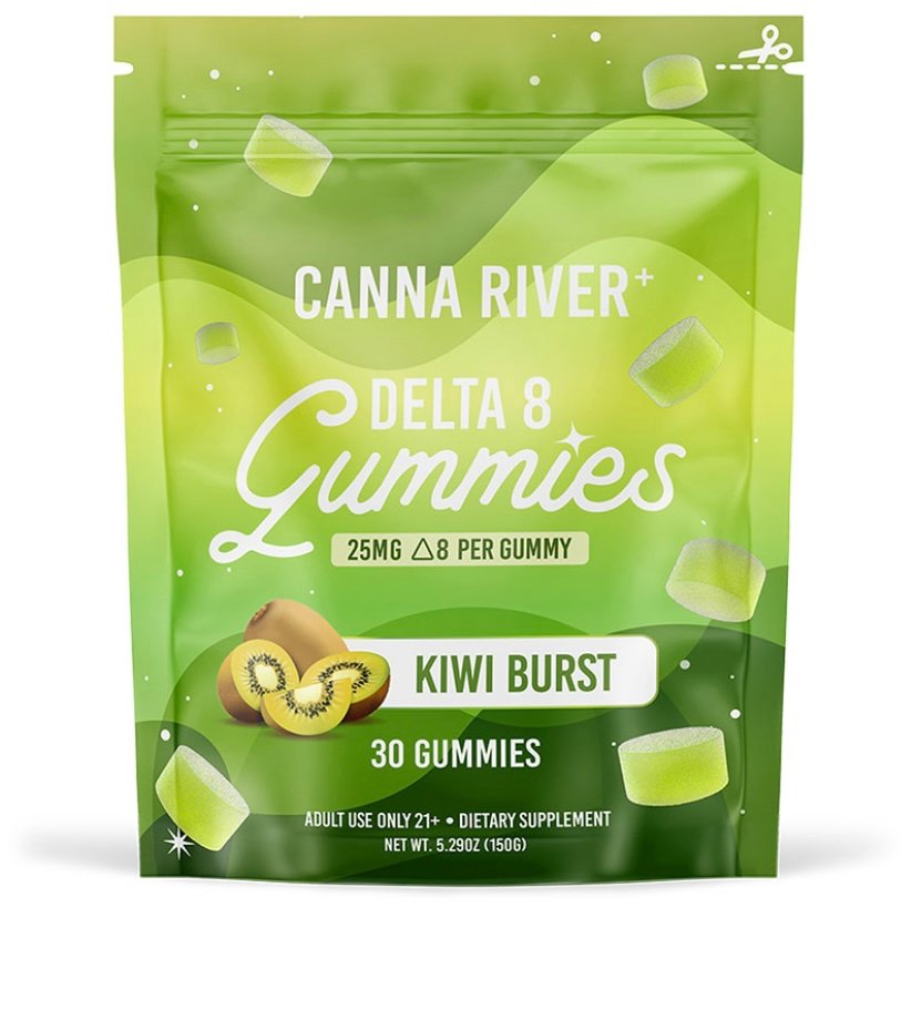 DELTA 8 THC GUMMIES – KIWI BURST – CANNA RIVER